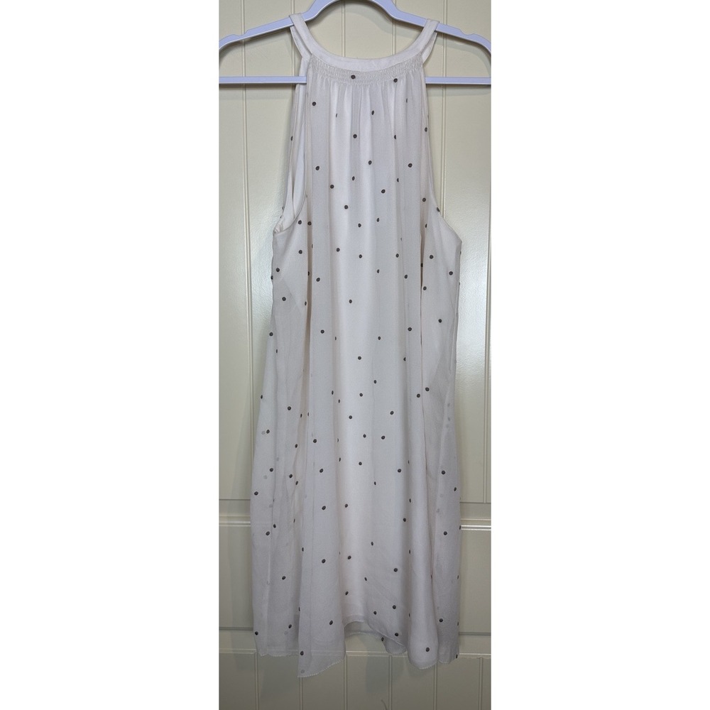 Gentle Fawn high neck Venecia cream‎ dotted knee length dress sz M NWT $115